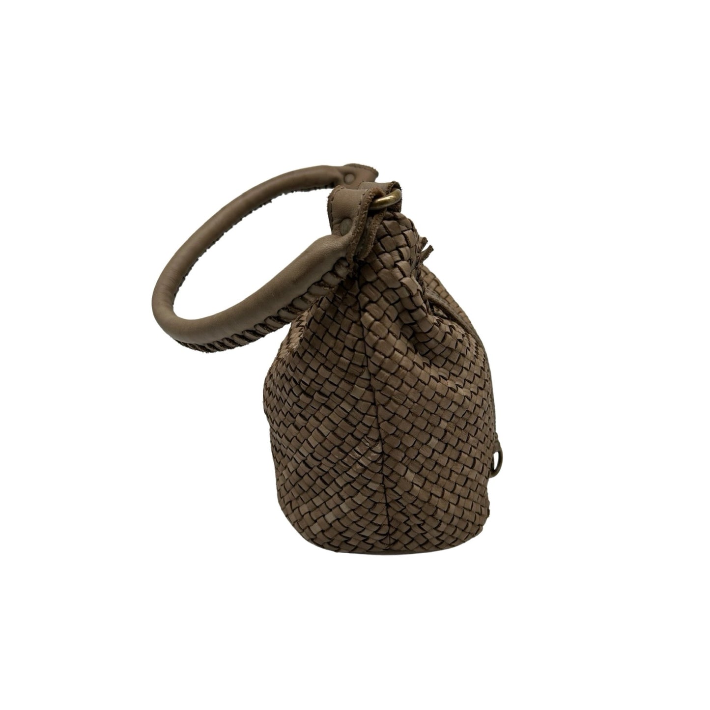 SAC CUIR WASHED PT BRGITTE TAUPE