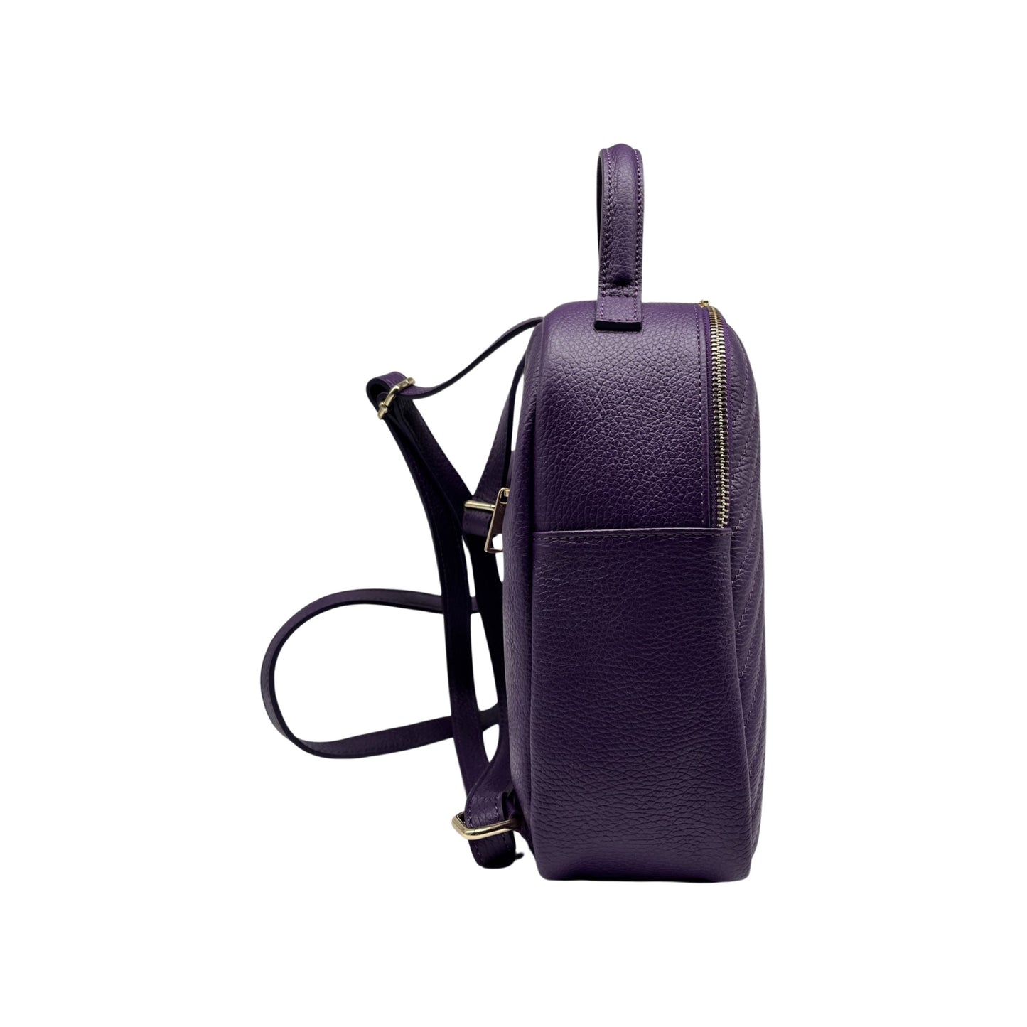 VALERIE LILA RUCKSACK AUS genarbtem Leder