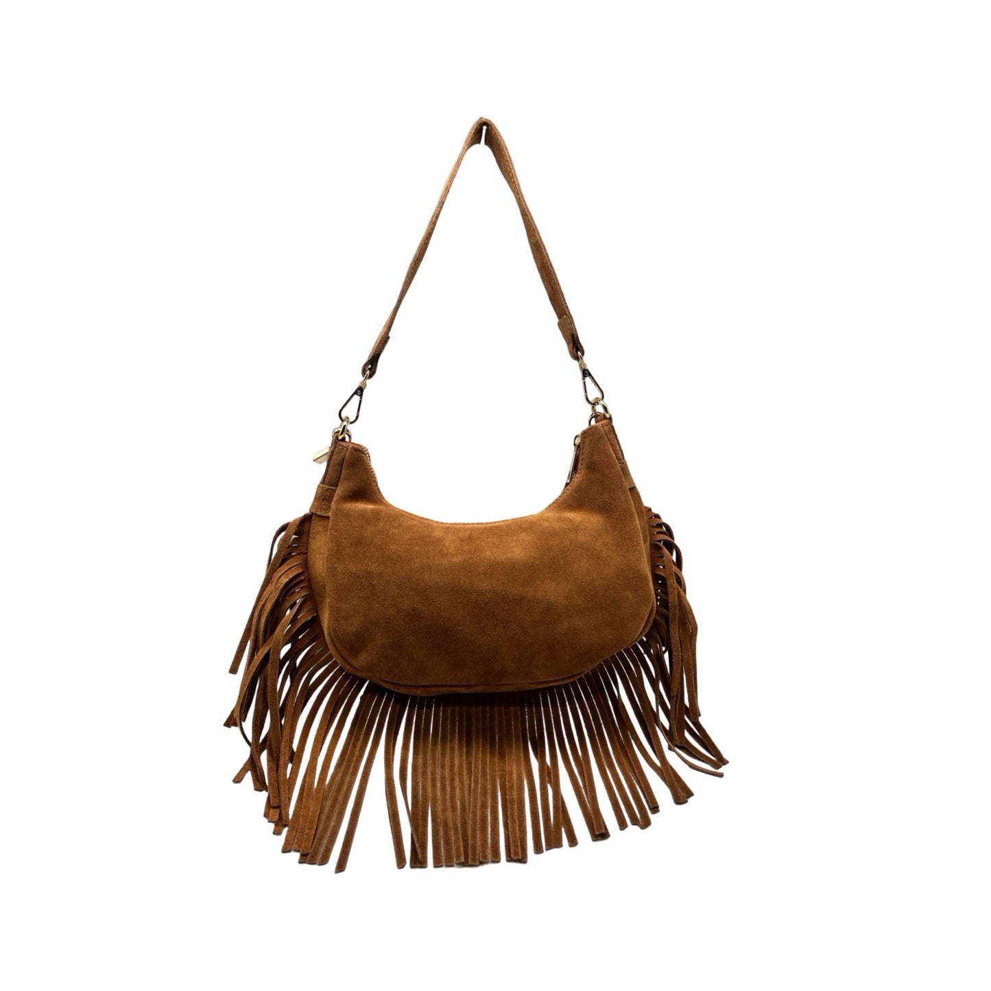 SAC CUIR SUEDE  FRANGE DEMY