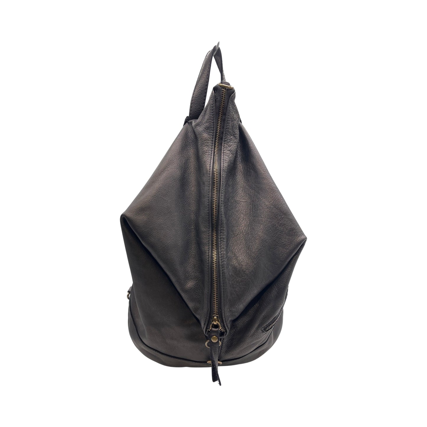 RUCKSACK EMILIE AUS SCHWARZEM WASCHLEDER