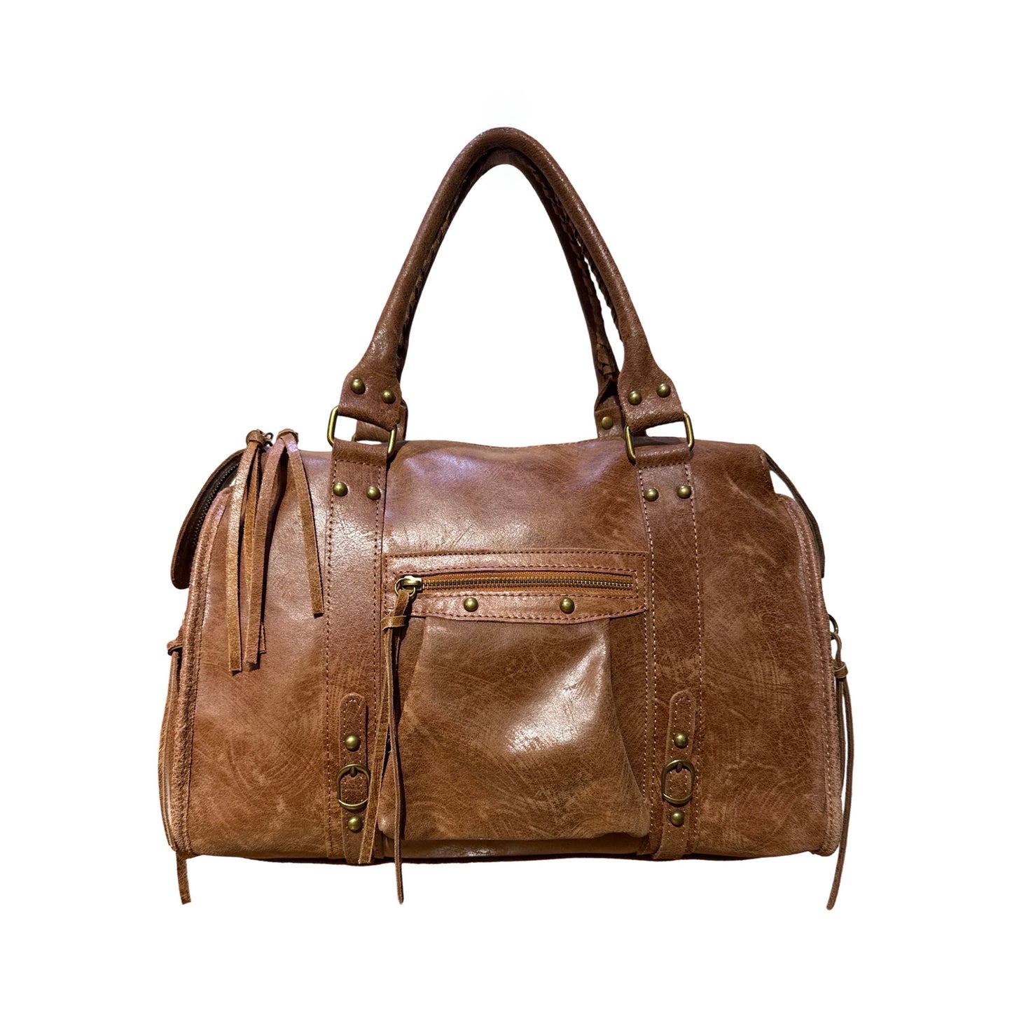SAC A MAIN CUIR MATE CAPUCINE LARGE