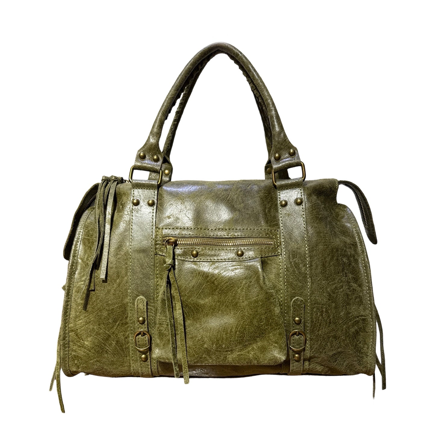 SAC A MAIN CUIR MATE CAPUCINE LARGE