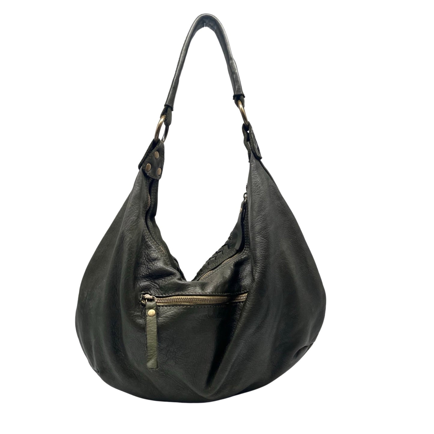 SAC EPAULE CUIR WASHED LISON