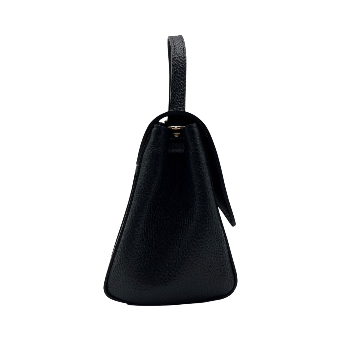 SAC PORTE MAIN CUIR GRAINE IRENE MARINE