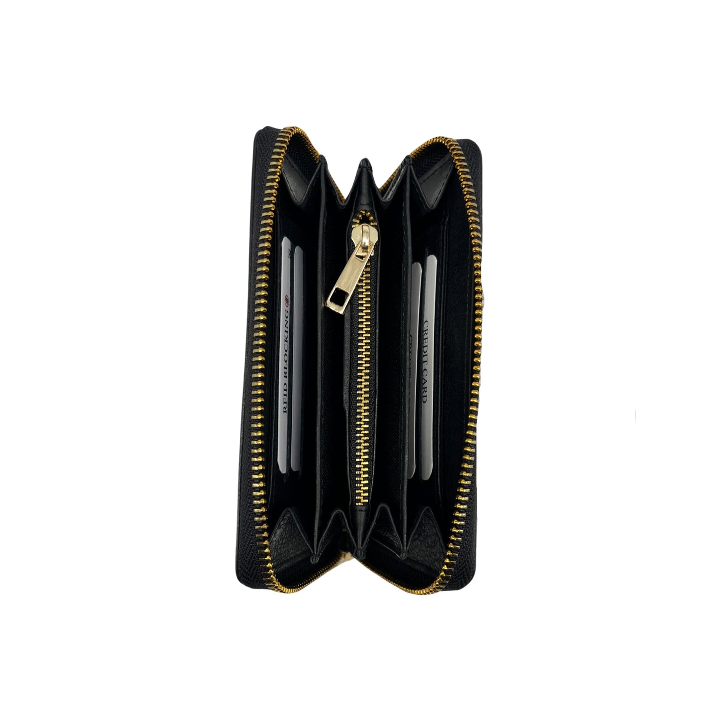 LUCIA BRIEFTASCHE AUS SCHWARZEM WACHSLEDER
