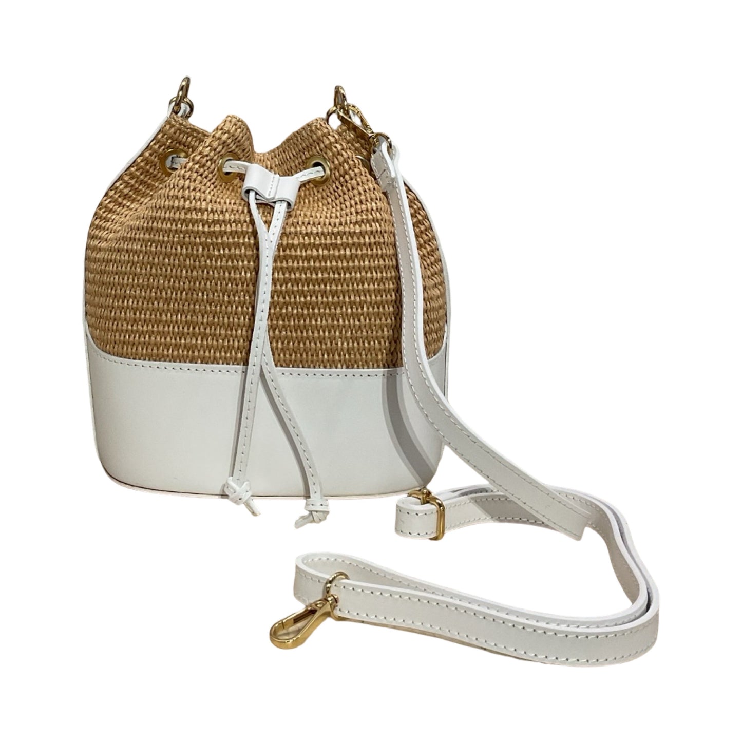 SAC A MAIN BOURSE CUIR RAPHIA GABI