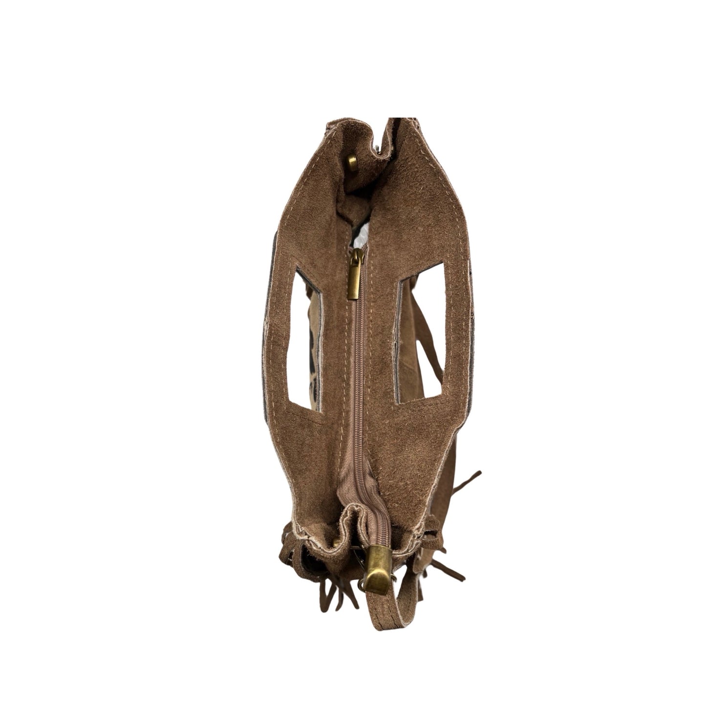 SAC CUIR DAIM MARION LEOPARD