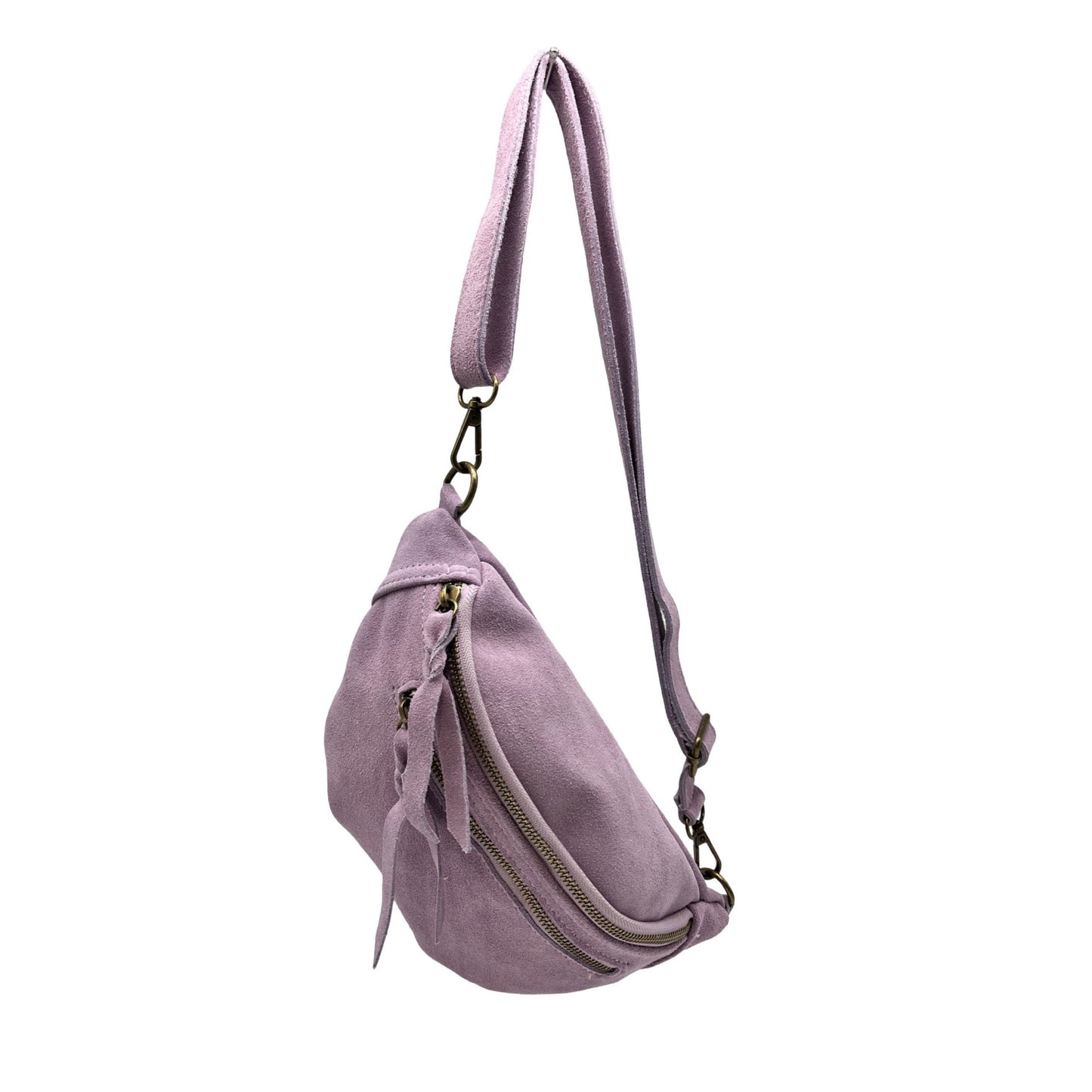 SAC BANANE CUIR DAIM MM