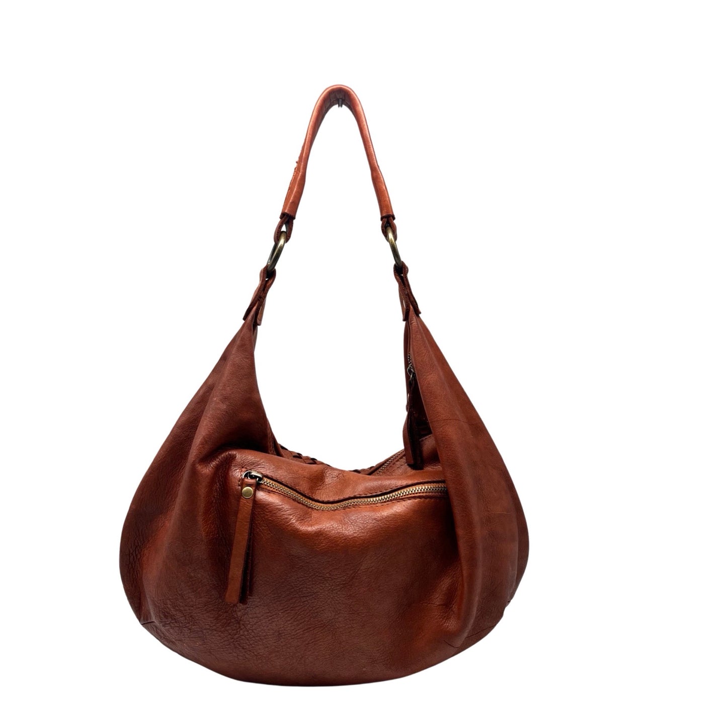 SAC EPAULE CUIR WASHED LISON