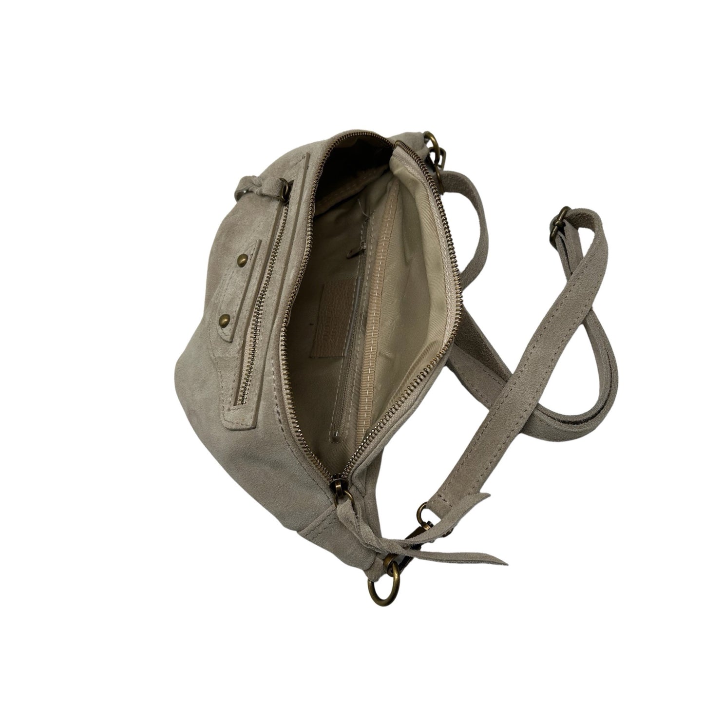 BEIGE JADE WILDLEDER-GÜRTELTASCHE