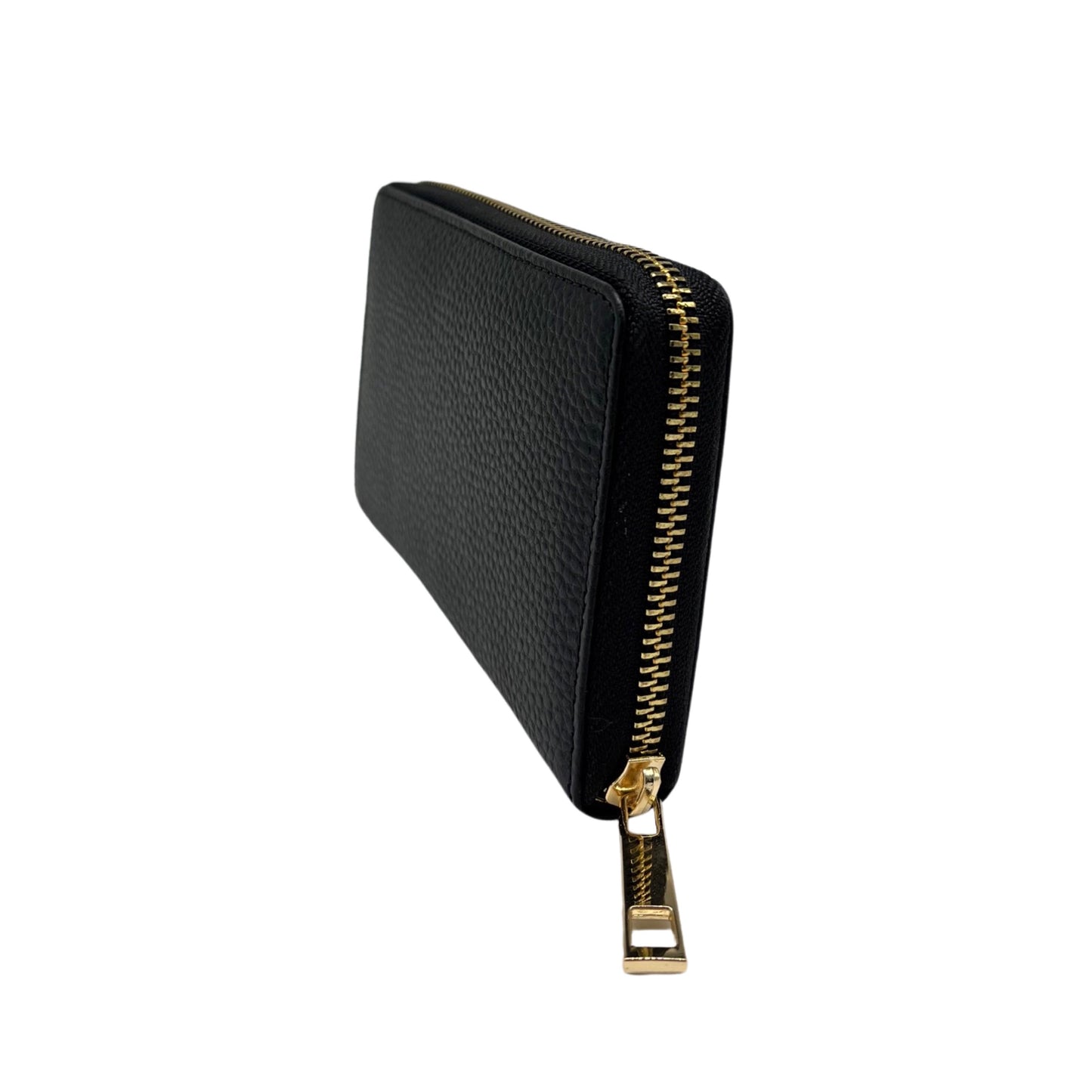 BRIEFTASCHE LUCIA AUS genarbtem Leder SCHWARZ