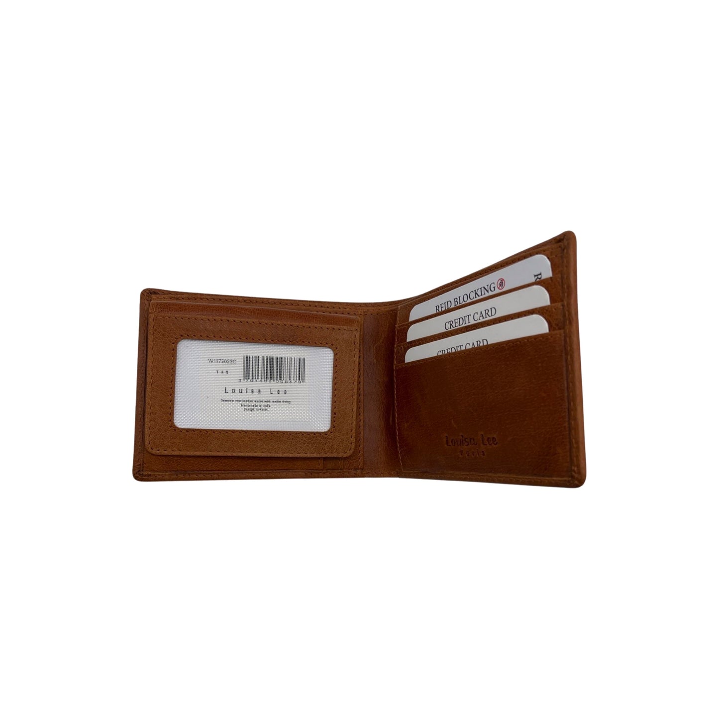 PORTE FEUILLE CUIR SAUVAGE MATHIEU CAMEL