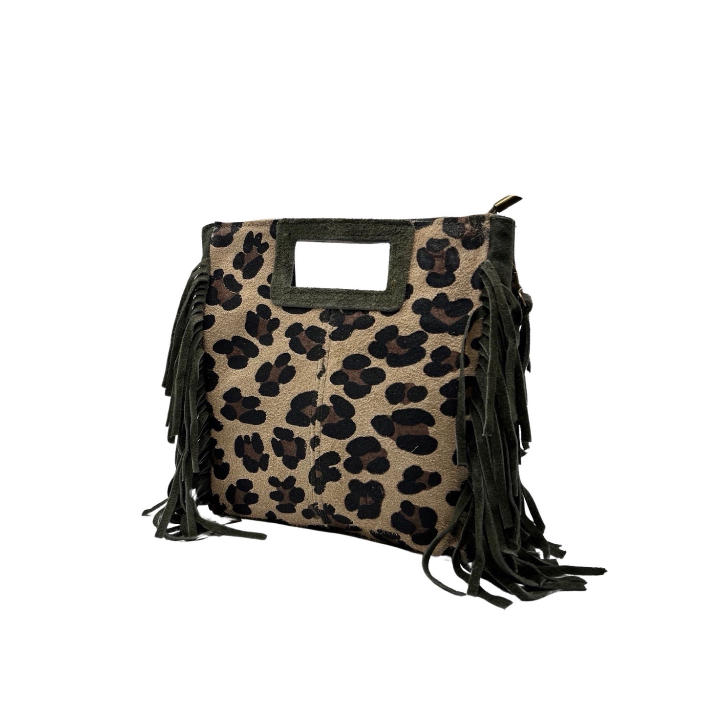SAC CUIR DAIM MARION LEOPARD