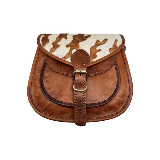 KALI LEDER-UMHÄNGETASCHE 33 CM KUH-FINISH