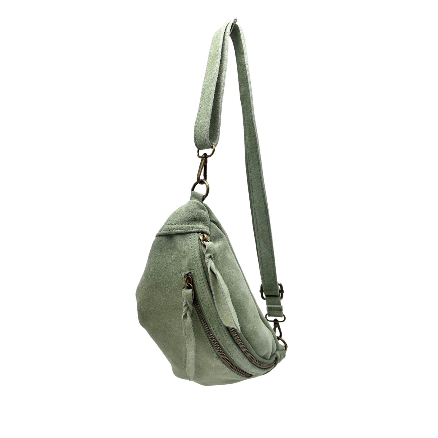 SAC BANANE CUIR DAIM MM