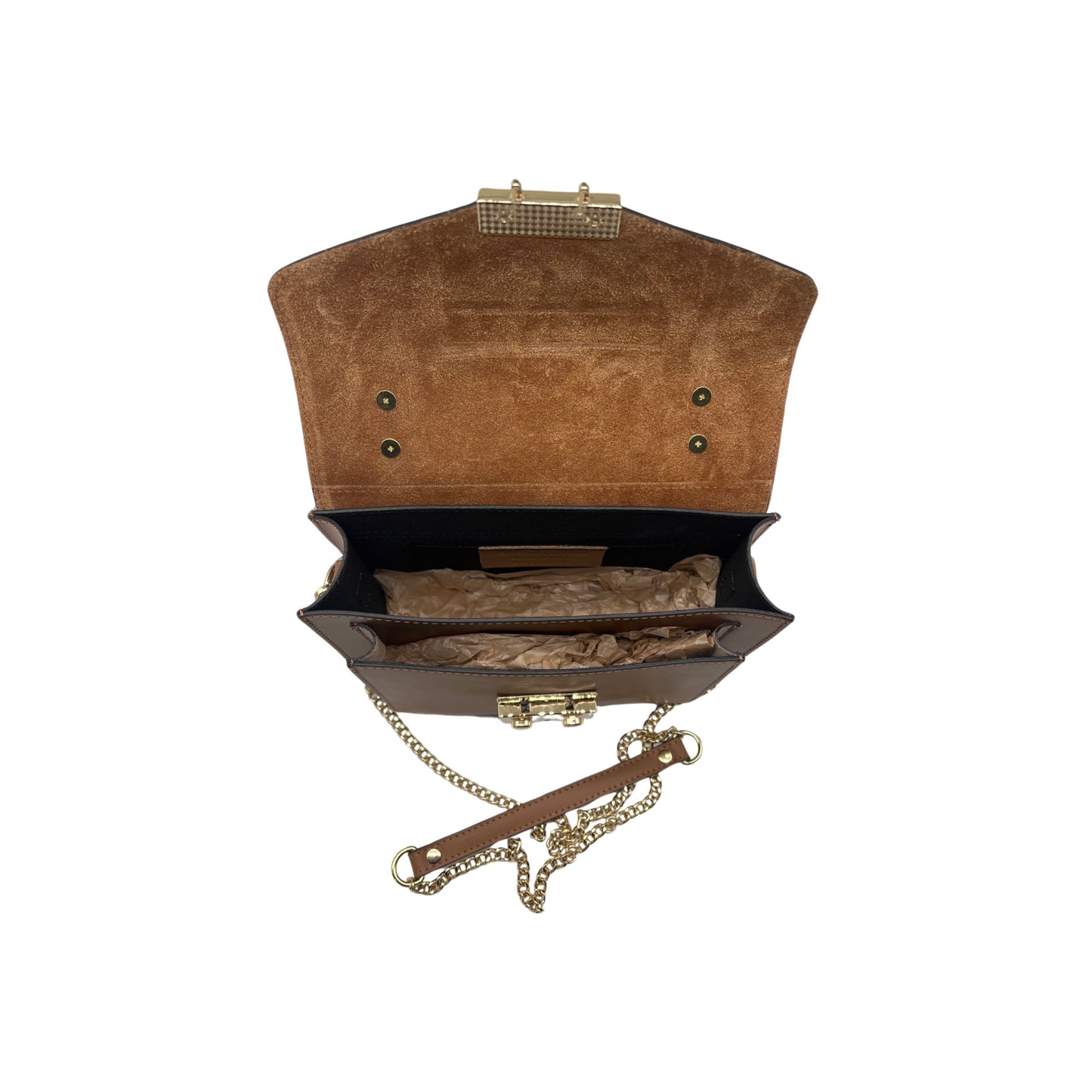 SAC PORTE MAIN CUIR VACHETTE LISSE DELIA CAMEL