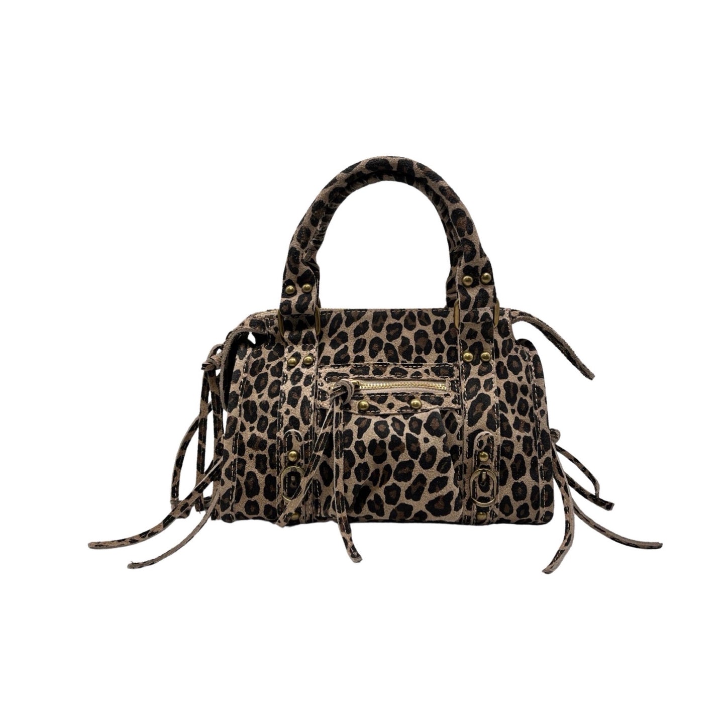 SAC CUIR LEOPARD CAPUCINE SMALLP