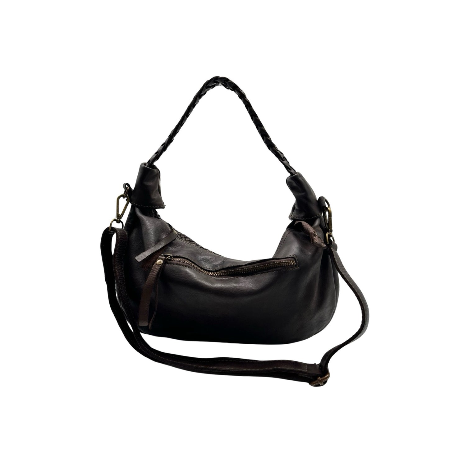 ALICE WASHED LEATHER SHOULDER BAG