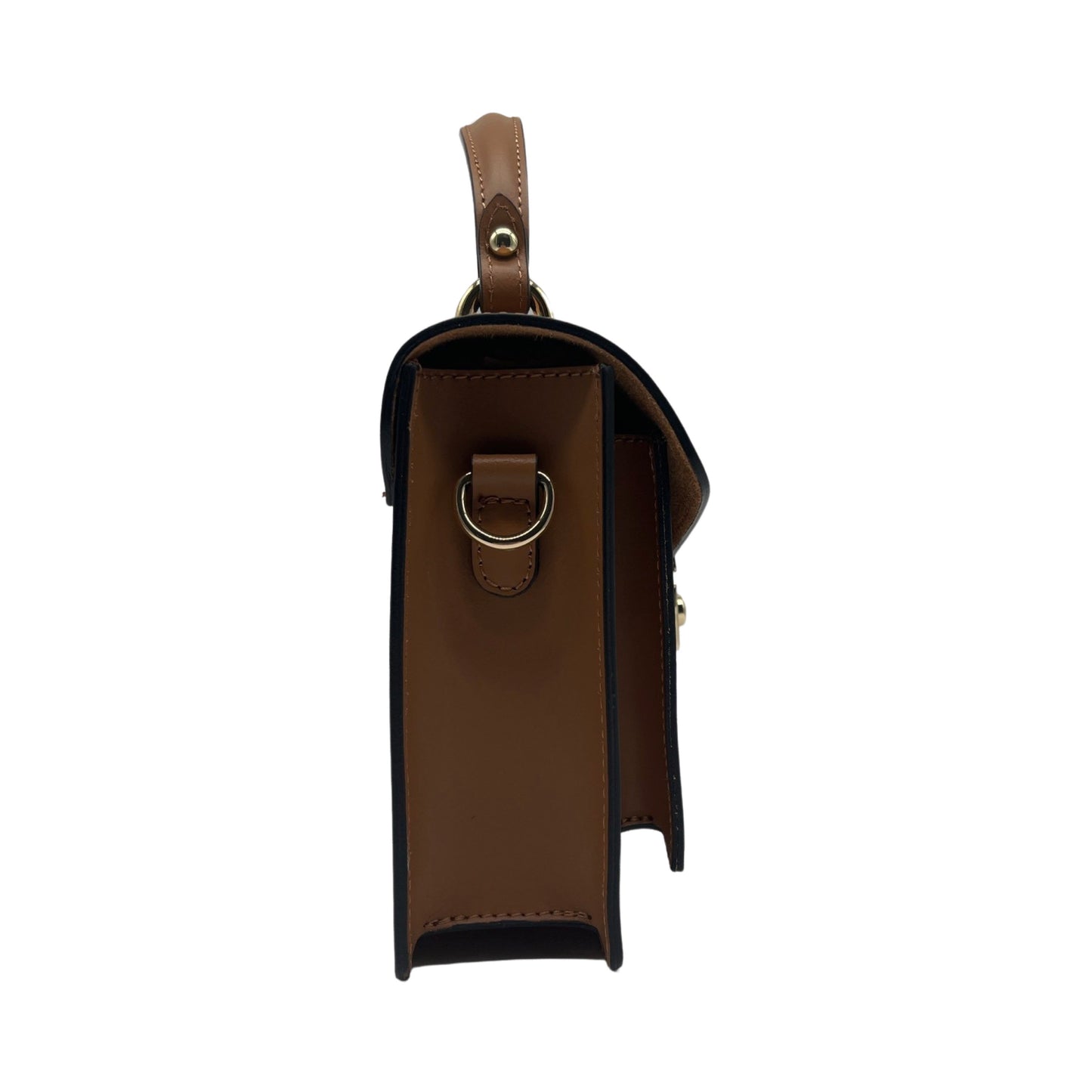 SAC PORTE MAIN CUIR VACHETTE LISSE DELIA CAMEL