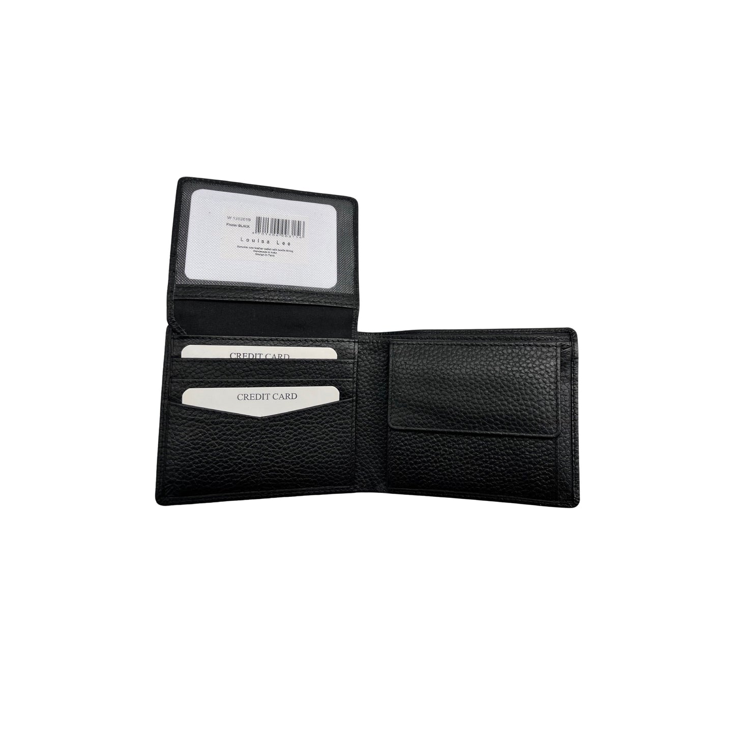 PORTE FEUILLE CUIR GRAINE TOM NOIR