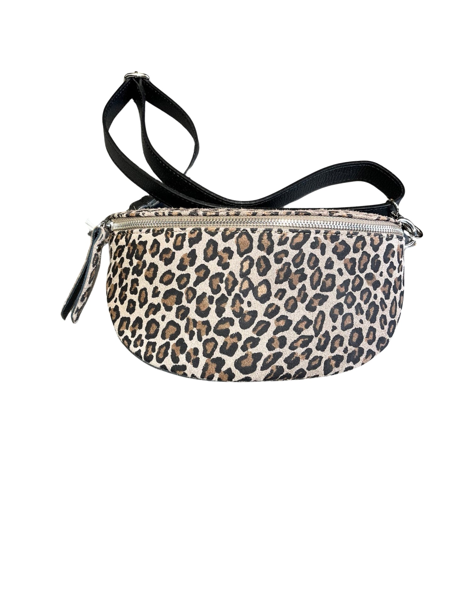 SAC BANANE LINA CUIR LEOPARD