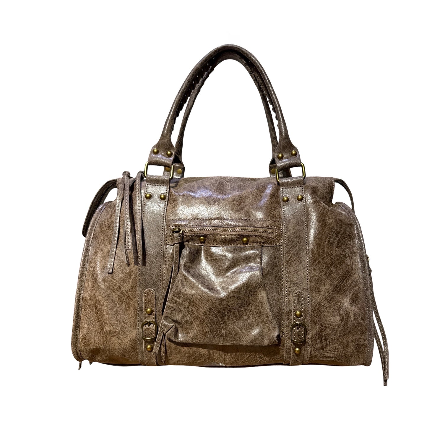 SAC A MAIN CUIR MATE CAPUCINE LARGE