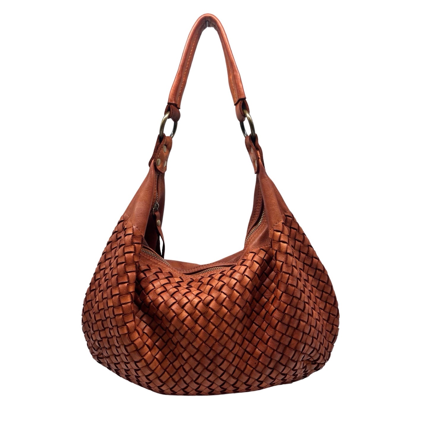 SAC EPAULE CUIR WASHED LISON