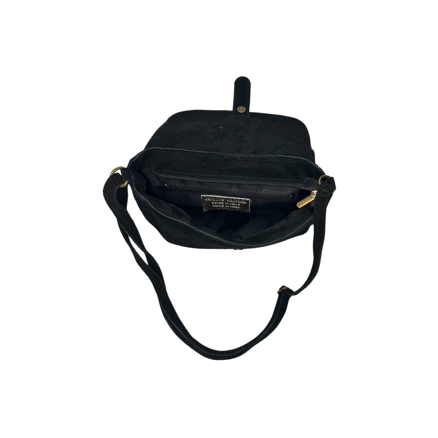 RÖMISCHE UMHÄNGETASCHE AUS WILDLEDER