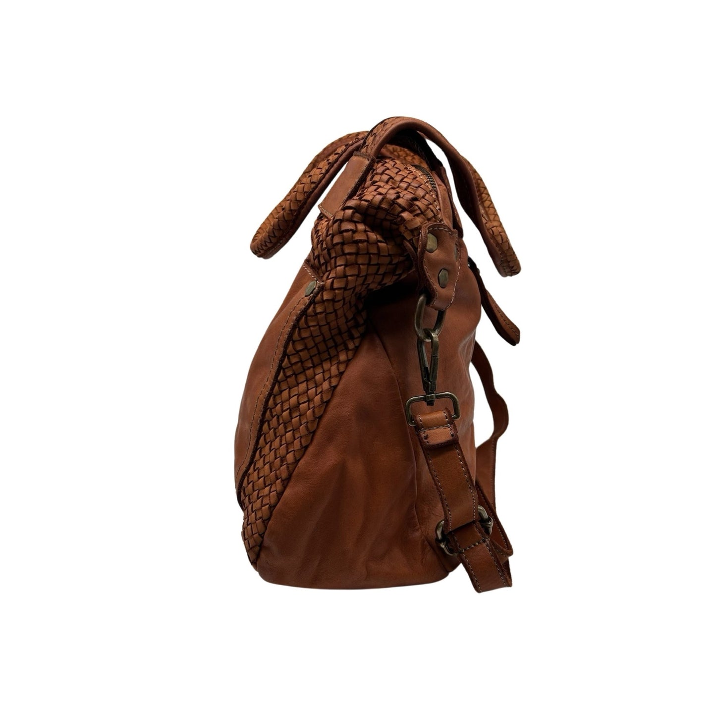 GRAND SAC EPAULE 2 POCHE CUIR WASHED TAMARA