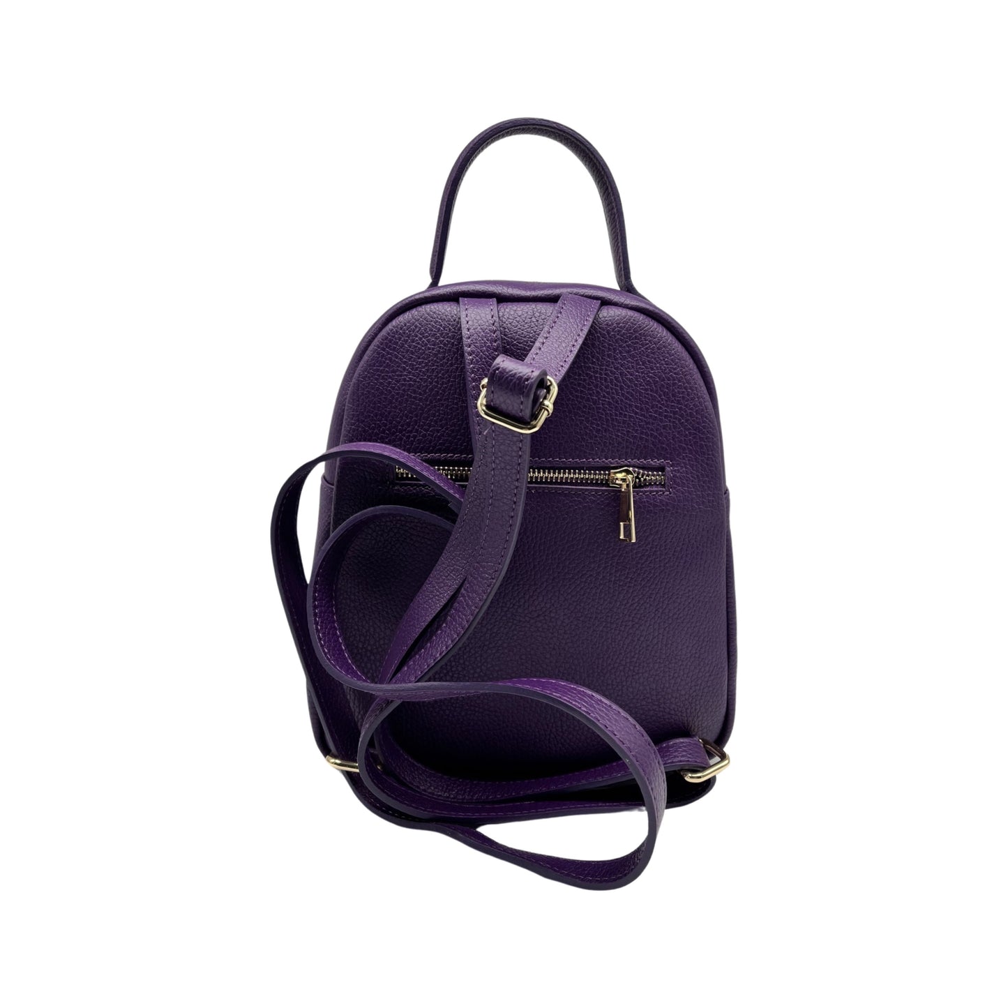 VALERIE LILA RUCKSACK AUS genarbtem Leder