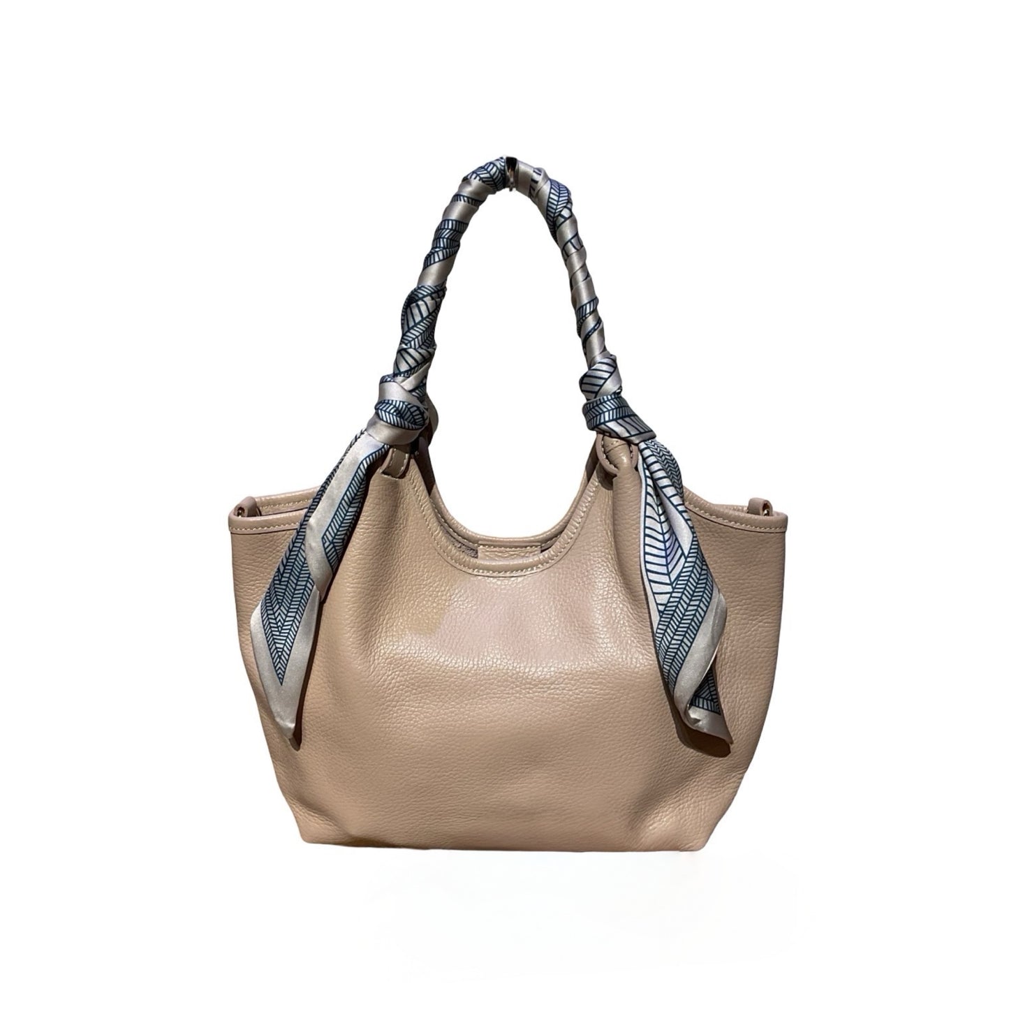 SAC OLGA CUIR GRAINÉ MÉDIUM FOULARD