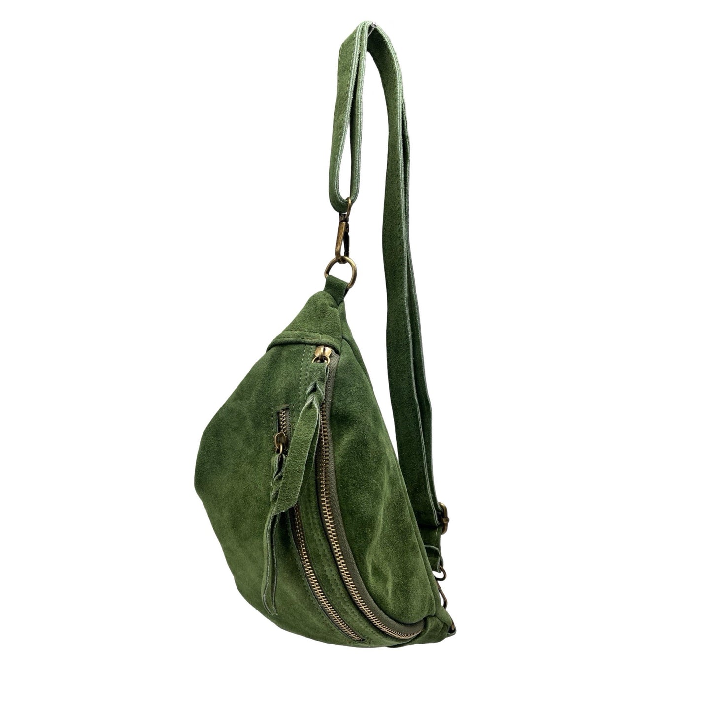 SAC BANANE CUIR DAIM MM