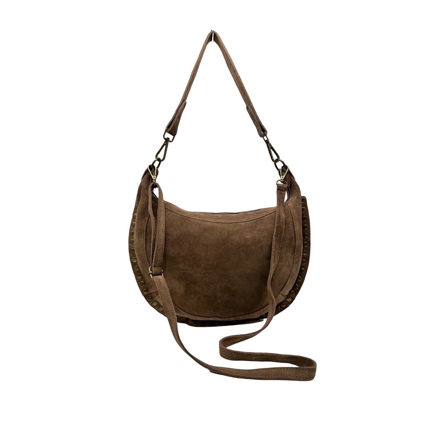 SAC EPAULE CUIR SUEDE CLOUDINE