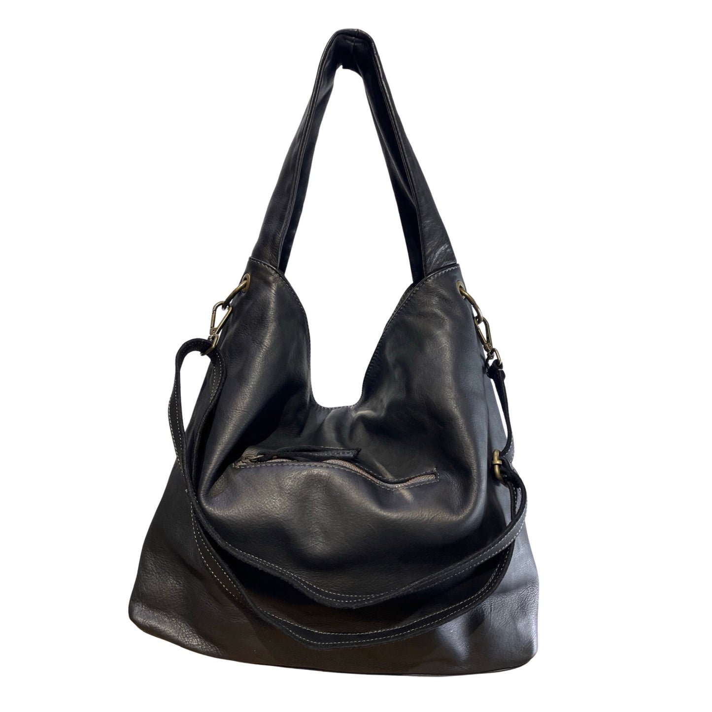 SAC EPAULE CUIR WASHED MERCEDES