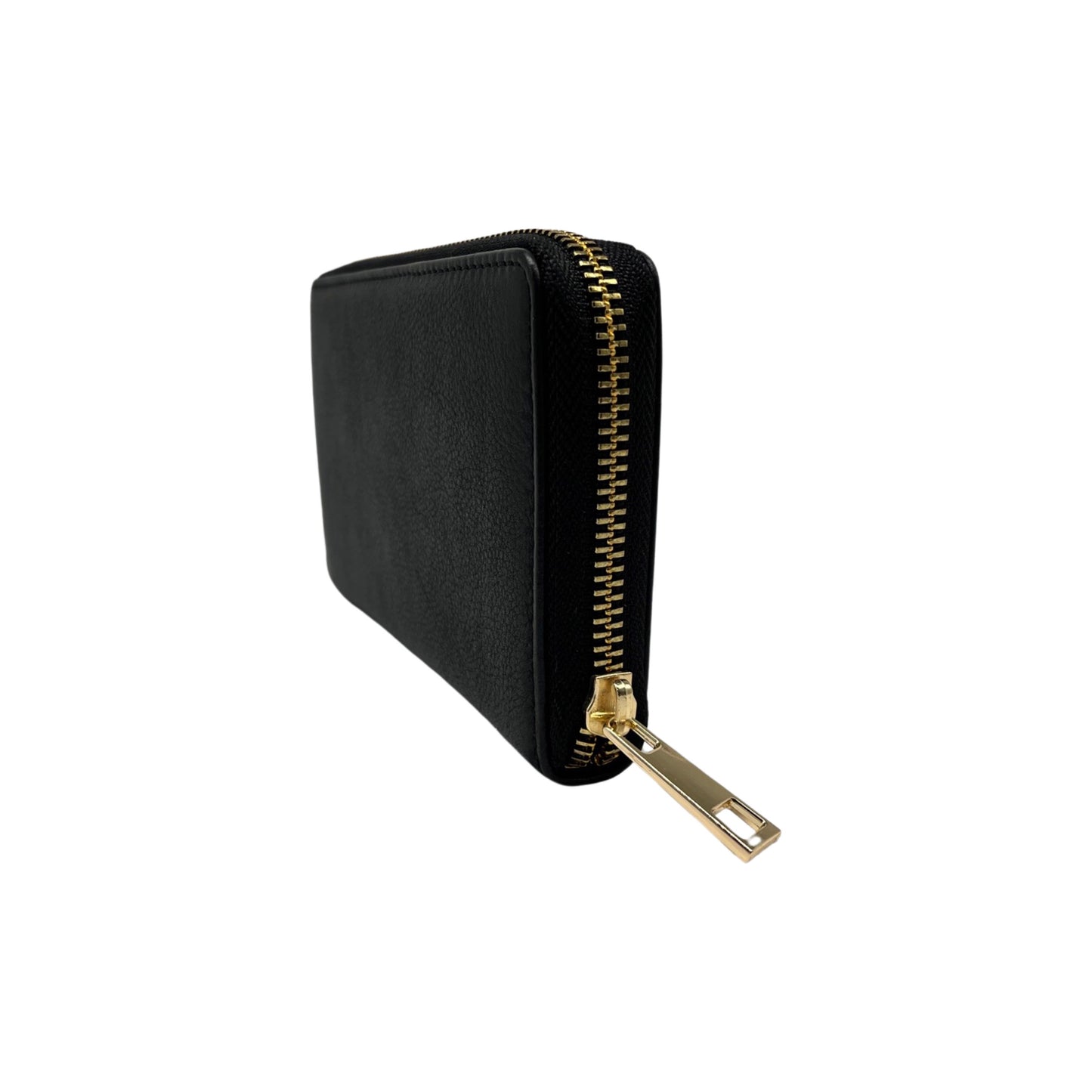 LUCIA BRIEFTASCHE AUS SCHWARZEM WACHSLEDER