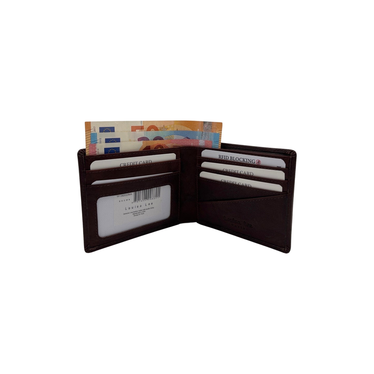 PORTE CARTE CUIR SAUVAGE PAUL MARRON
