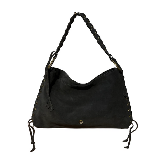 SAC CUIR SUEDE LACEL