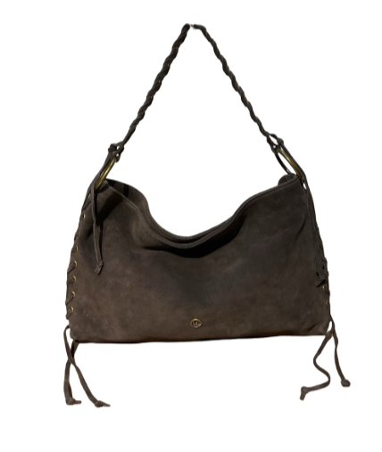 SAC CUIR SUEDE LACEL