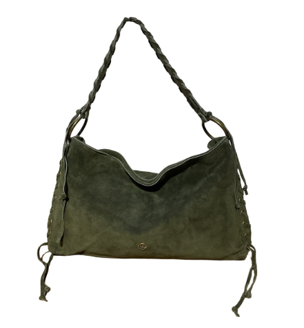 SAC CUIR SUEDE LACEL