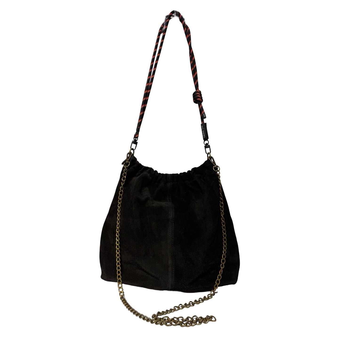 SAC BANDOULIERE CUIR SUEDE PLISSA LARGE