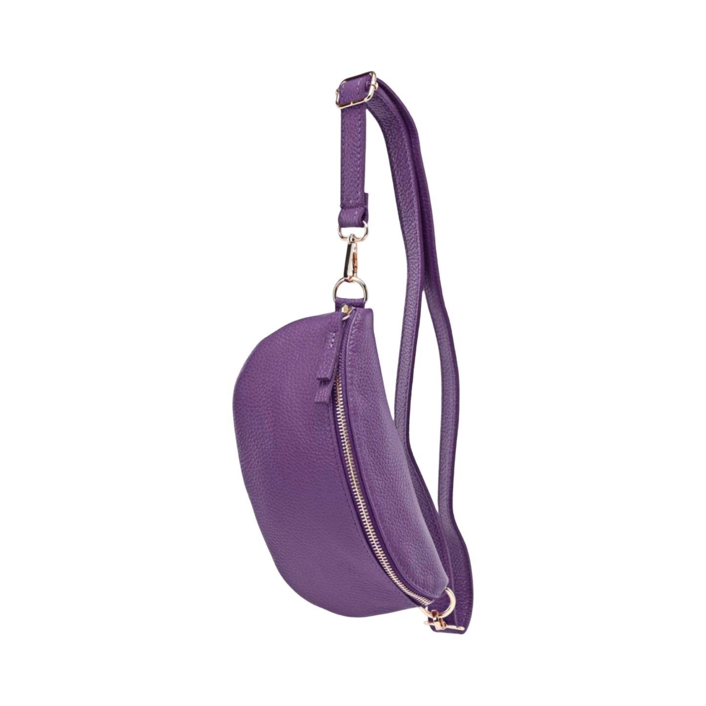 SAC BANANE LINA CUIR GRAINE 25CM