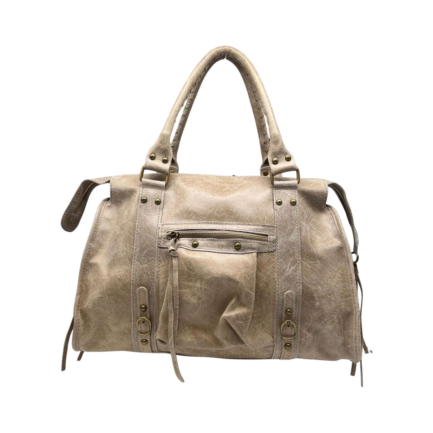 SAC A MAIN CUIR MATE CAPUCINE LARGE