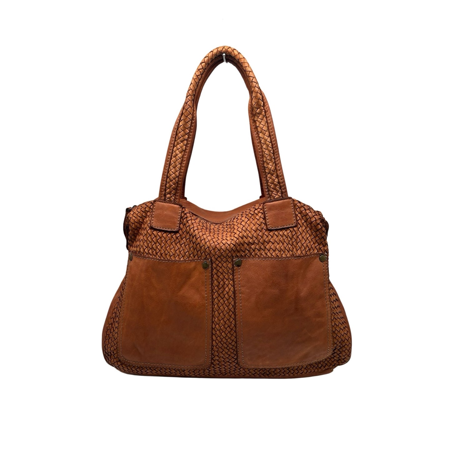 GRAND SAC EPAULE 2 POCHE CUIR WASHED TAMARA
