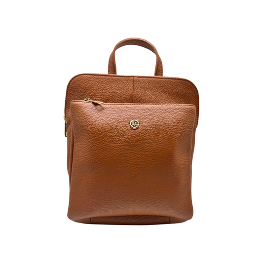 CRISTINA KAMEL-RUCKSACK AUS genarbtem Leder