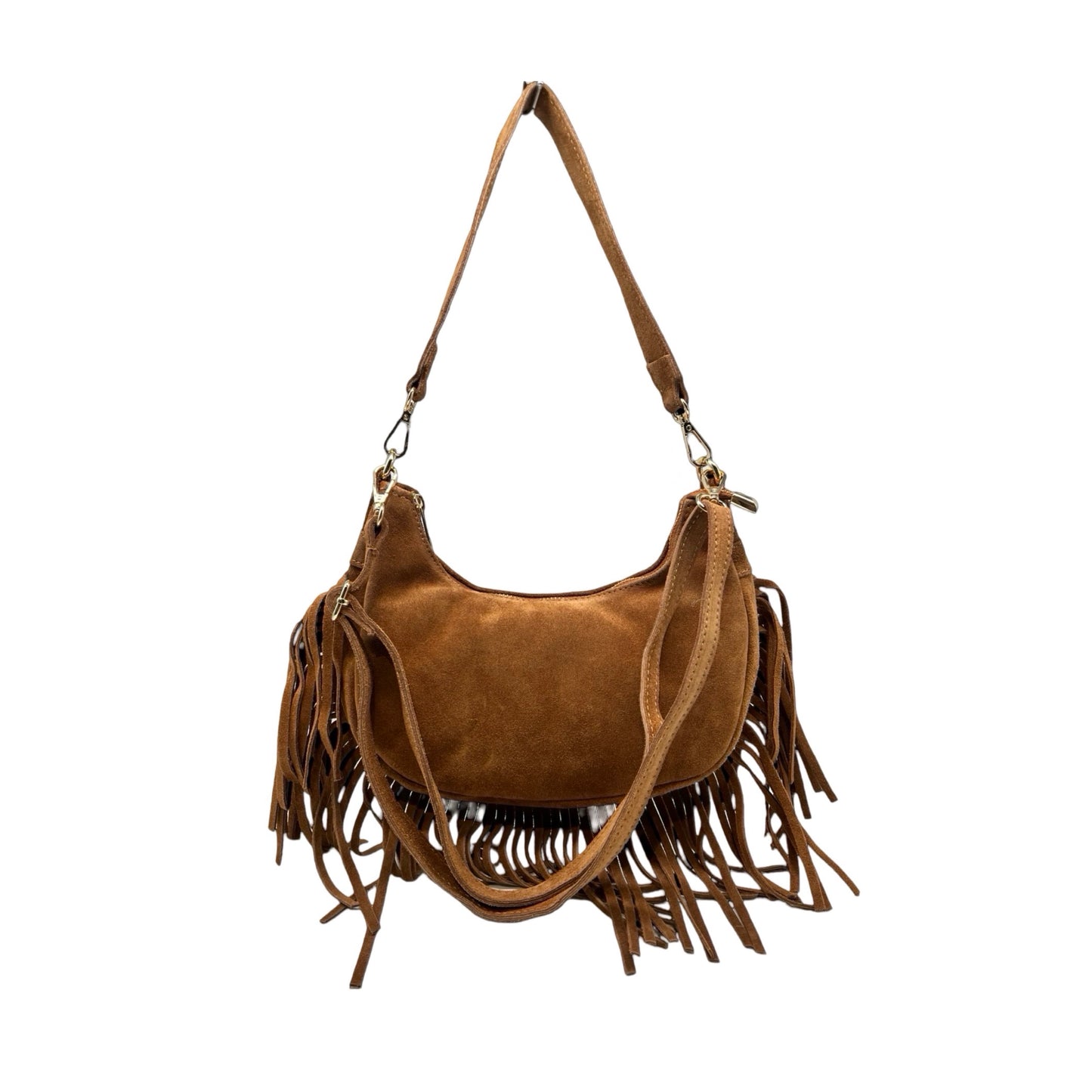 SAC CUIR SUEDE  FRANGE DEMY