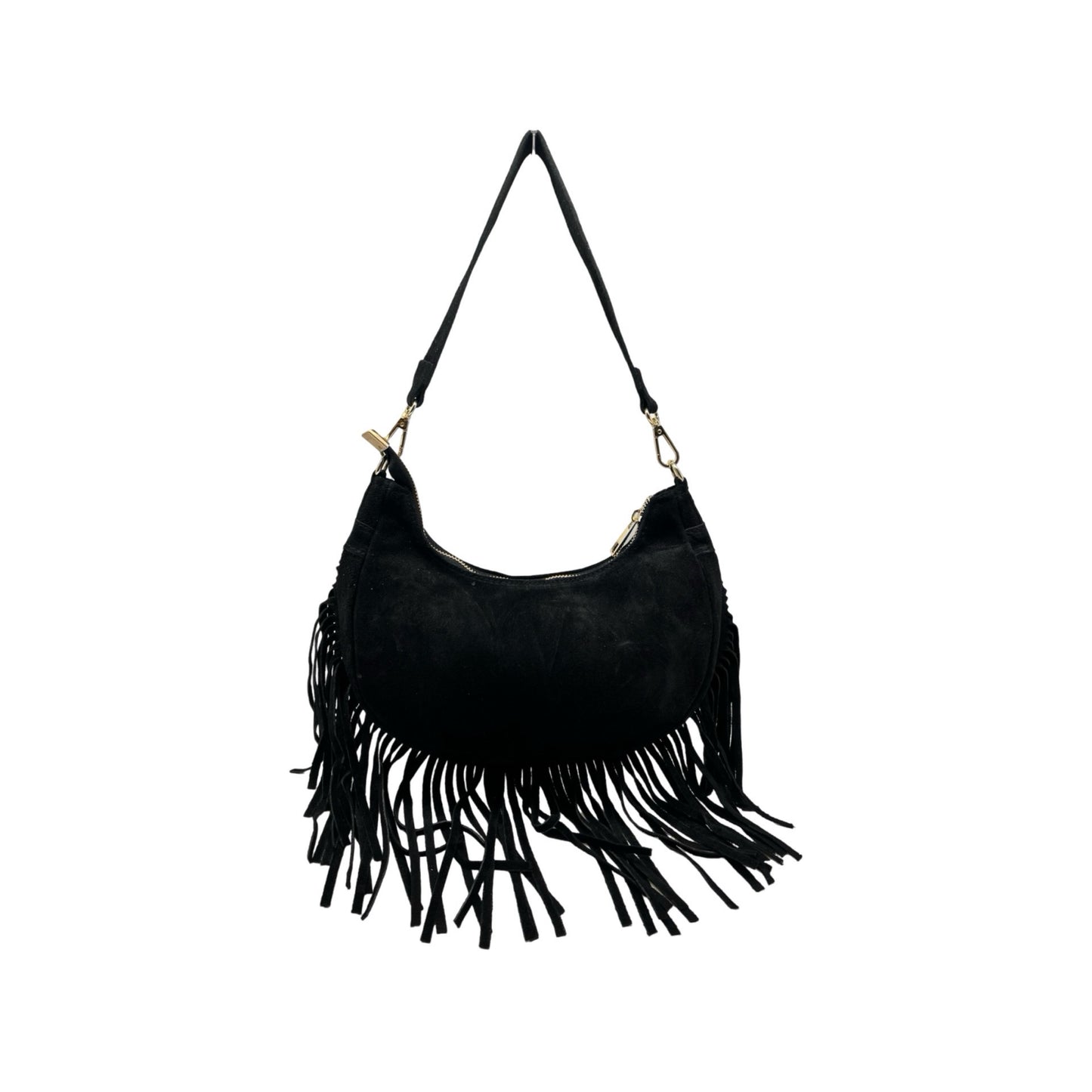 SAC CUIR SUEDE  FRANGE DEMY