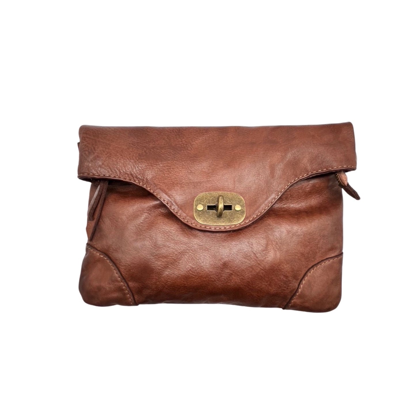 POCHETTE CUIR WASHED MALENA