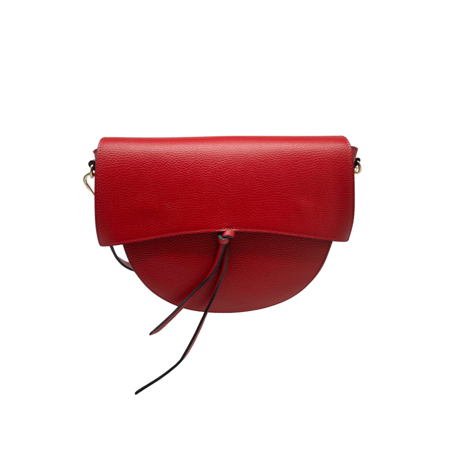 SAC EPAULE CUIR GRAINE IVANA ROUGE