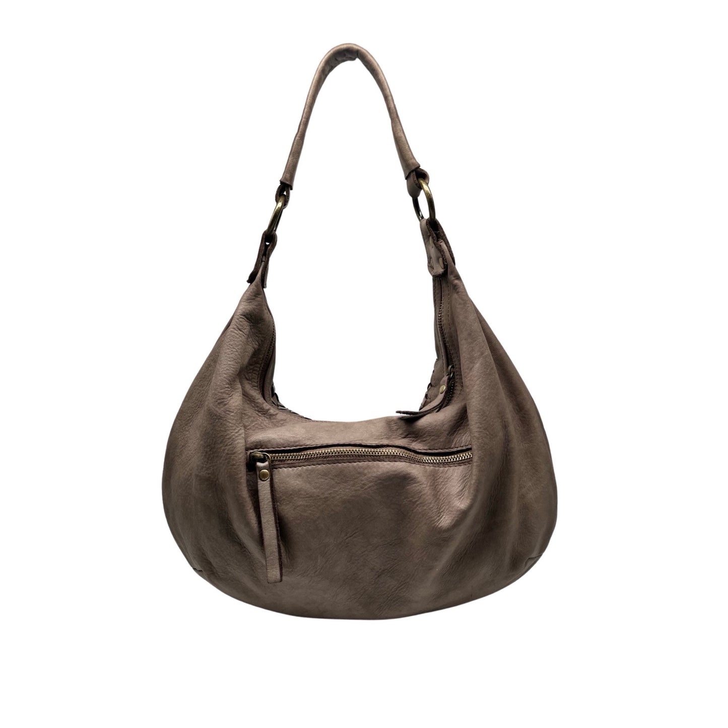 SAC EPAULE CUIR WASHED LISON