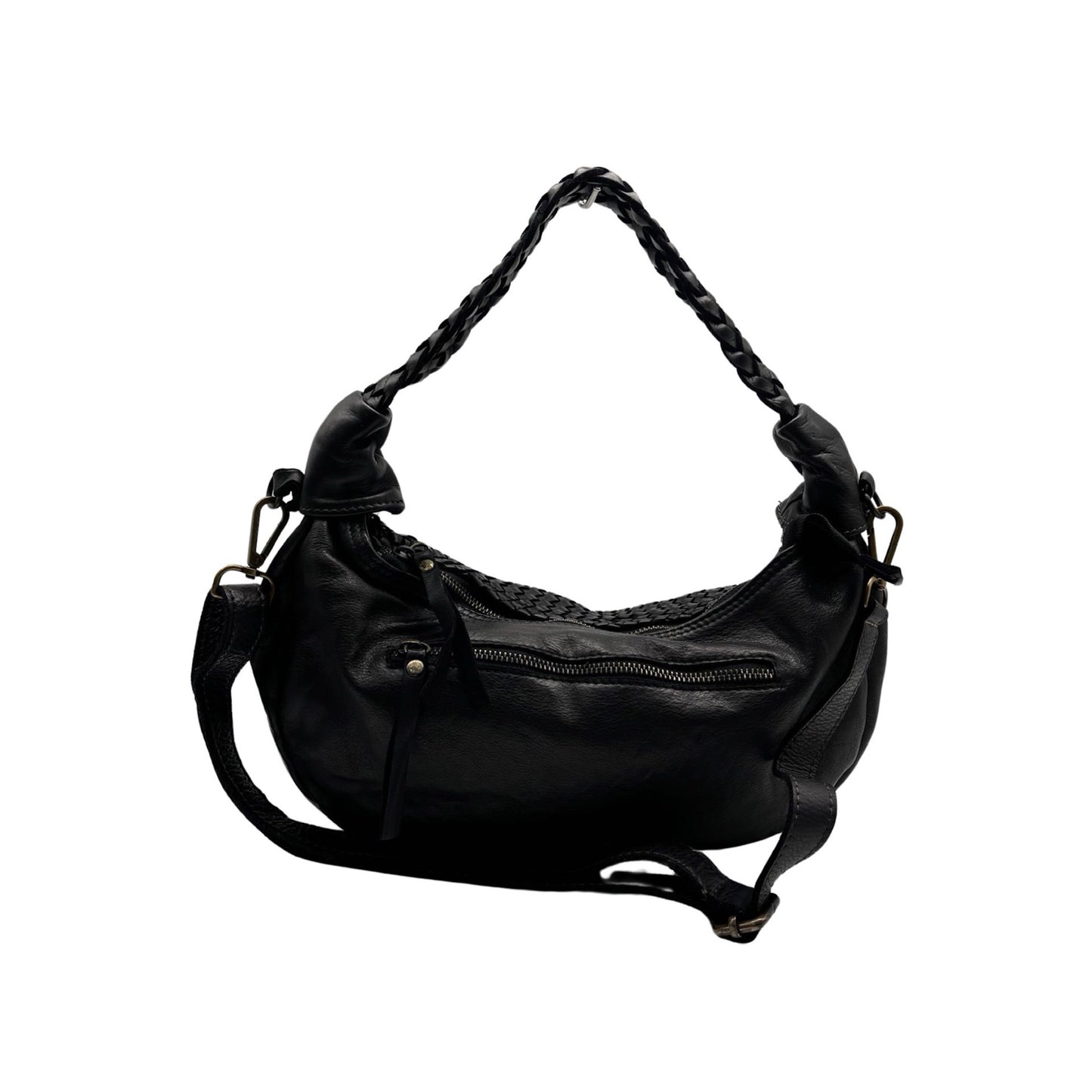 ALICE WASHED LEATHER SHOULDER BAG